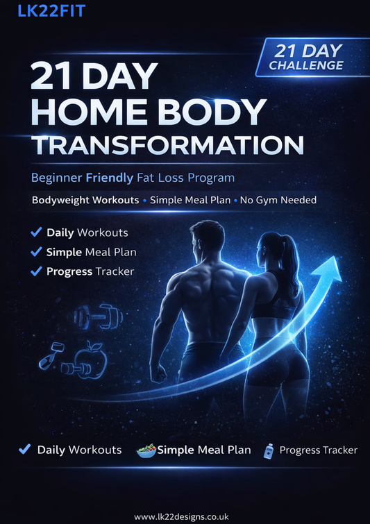 LK22Fit – 21 Day Home Body Transformation Challenge BY LK22Designs