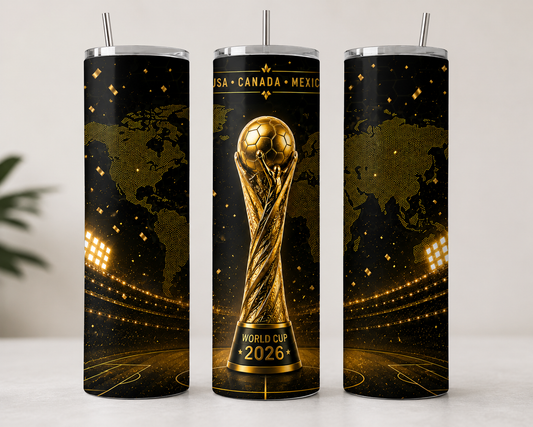 Day 9 of 177 a design a day🏆 football 2026 Inspired 20oz Skinny Tumbler