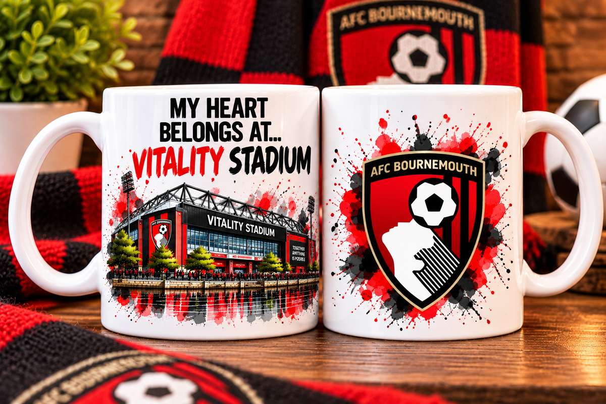Football Stadium Mug – My Heart Belongs At…