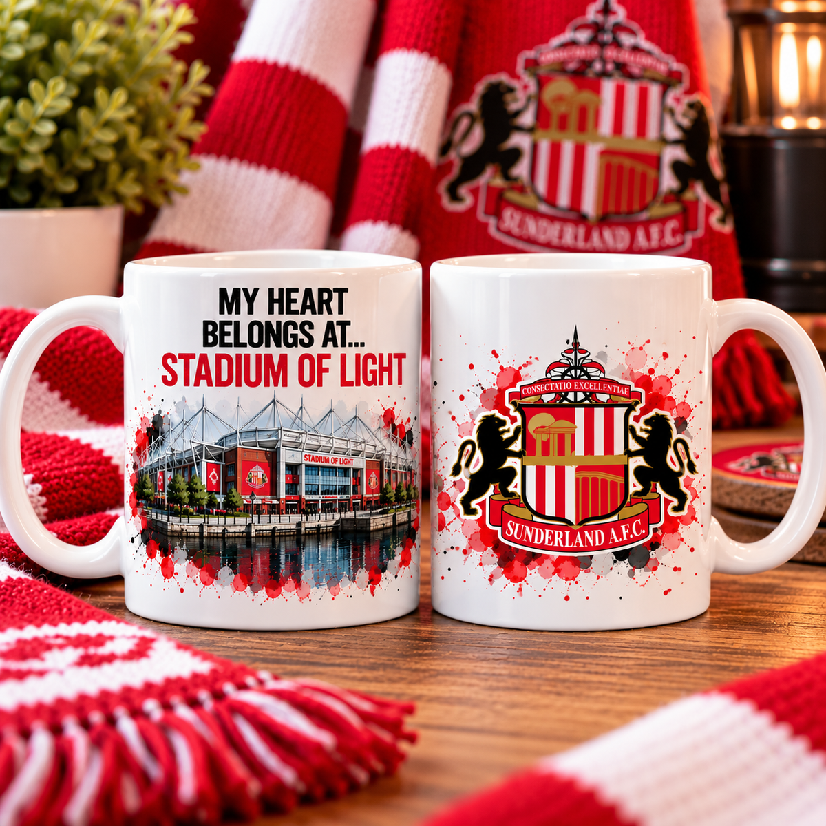 Football Stadium Mug – My Heart Belongs At…