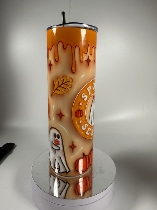 Coffee Shop Inspired Hallowen 20oz tumbler