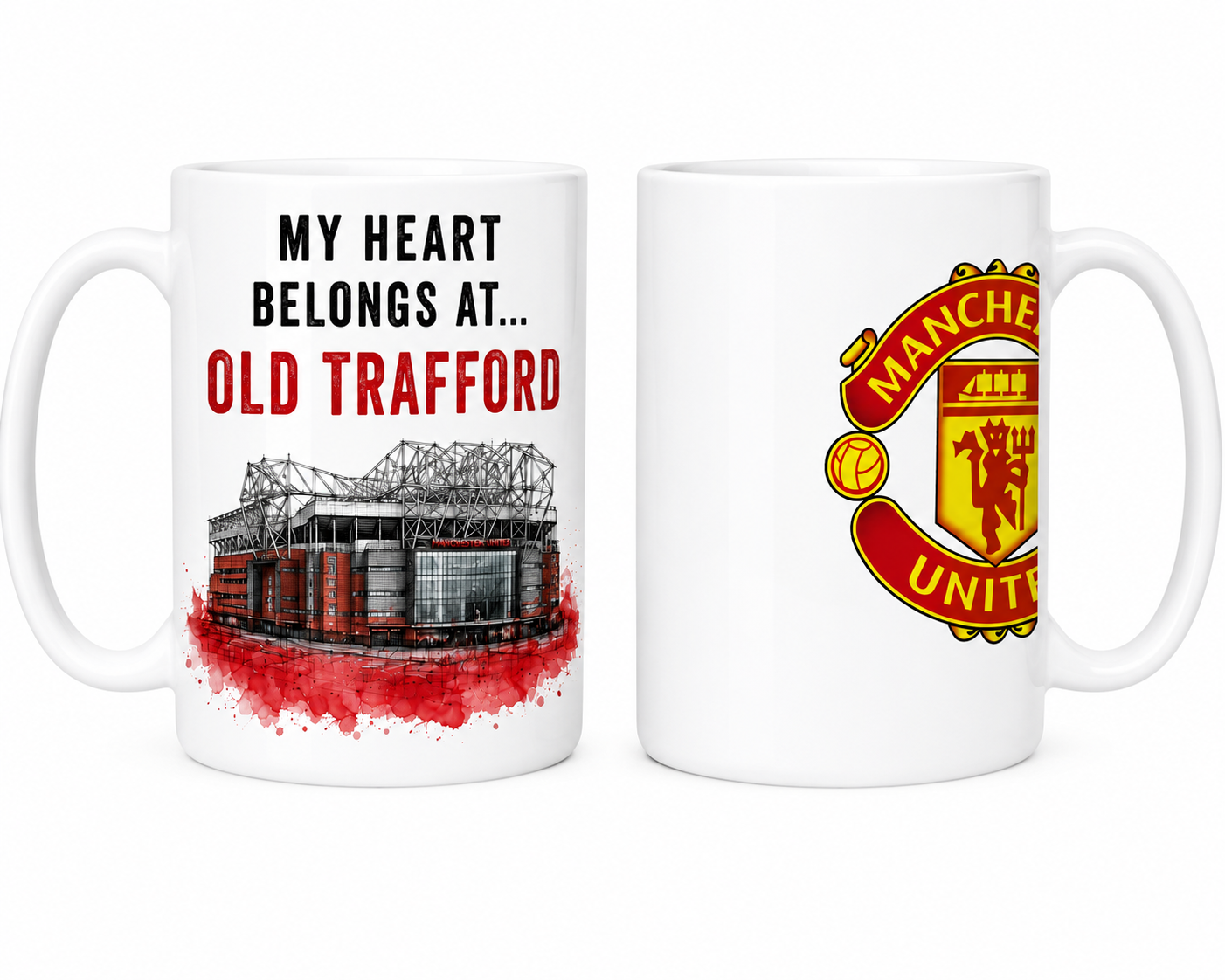 My Heart Belongs At... Football Stadium Mug 11oz Ceramic Coffee Mug