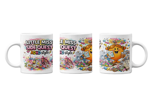 Little Miss Side Quest – ADHD Style Mug (11oz)