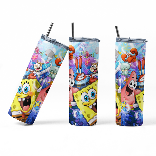 SpongeBob SquarePants 600ml Tumbler – LK22Designs 🍍